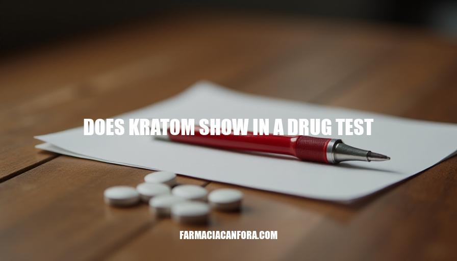 Will Kratom Show Up in a Drug Test?