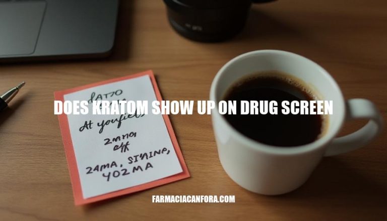 Will Kratom Show Up on a Drug Screen? A Comprehensive Guide