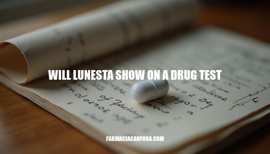 Will Lunesta Show Up on a Drug Test? Detection, Types, and More