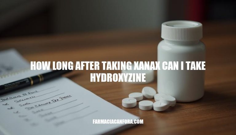 Xanax and Hydroxyzine Interaction: Safe Waiting Periods