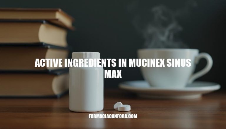 Active Ingredients in Mucinex Sinus Max: A Comprehensive Guide