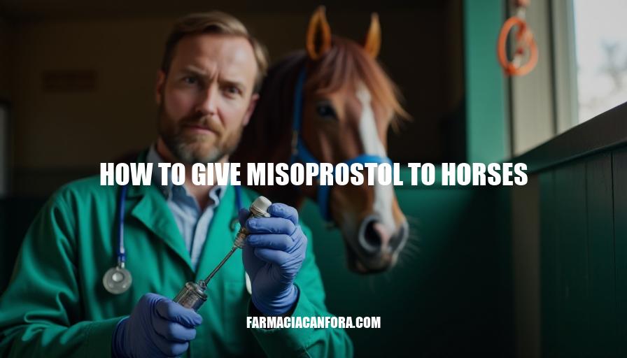 Administering Misoprostol to Horses: A Comprehensive Guide