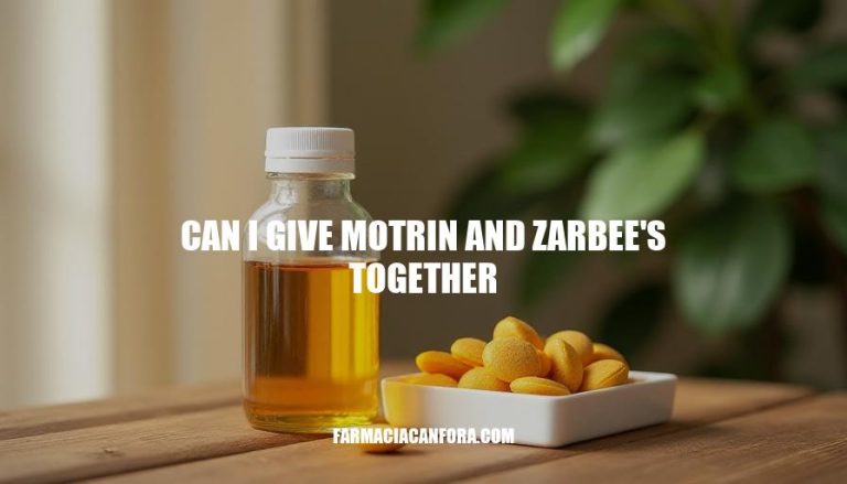 Can I Give Motrin and Zarbee’s Together: Safety Considerations and Guidelines