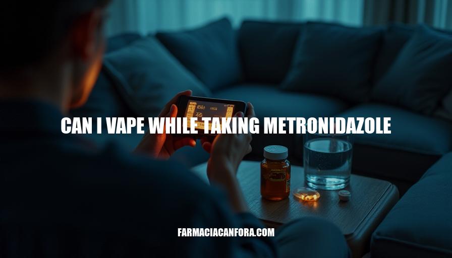 Can I Vape While Taking Metronidazole: Safety and Risks Explained