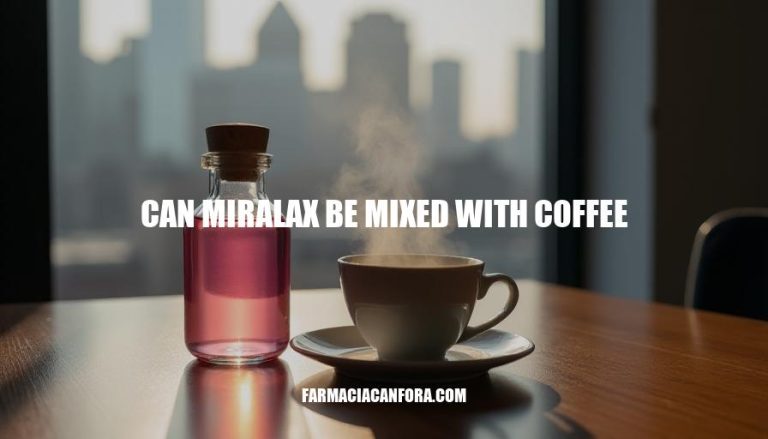 Can Miralax Be Mixed with Coffee: Safety and Compatibility