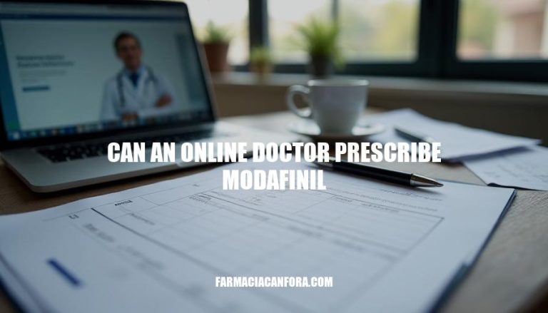 Can Online Doctors Prescribe Modafinil: A Comprehensive Guide