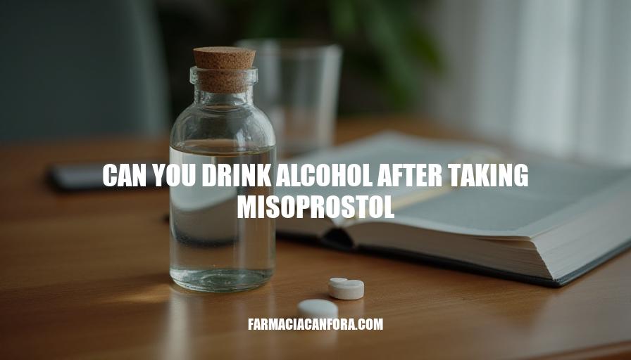 Can You Drink Alcohol After Taking Misoprostol? Risks & Precautions