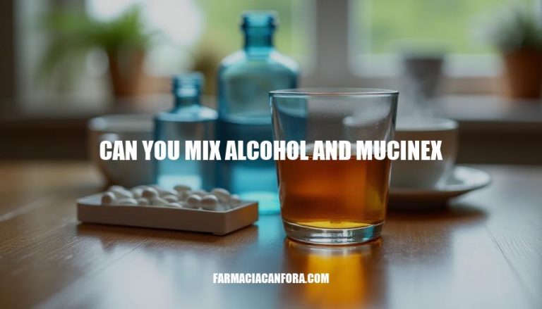 Can You Mix Alcohol and Mucinex: Safety Considerations