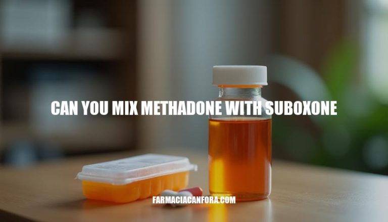 Can You Mix Methadone with Suboxone: Risks and Benefits Explained