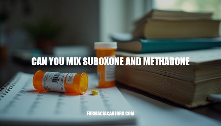 Can You Mix Suboxone and Methadone: Risks, Benefits, and Expert Insights