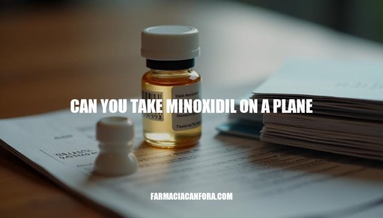 Can You Take Minoxidil on a Plane: Traveling with Medication