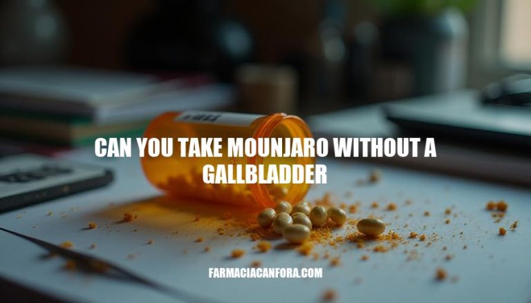 Can You Take Mounjaro Without a Gallbladder: A Guide