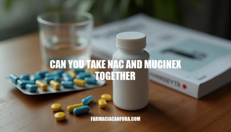 Can You Take NAC and Mucinex Together: Safety and Efficacy Considerations