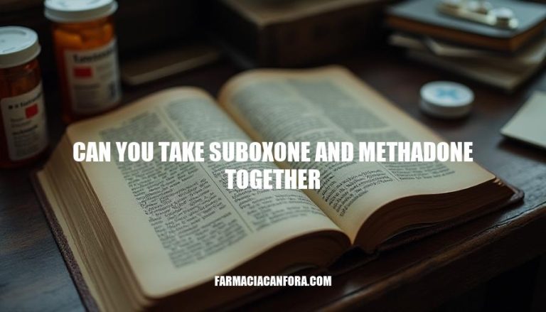 Can You Take Suboxone and Methadone Together: A Comprehensive Guide