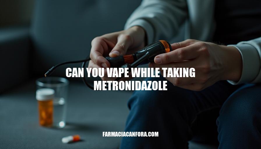 Can You Vape While Taking Metronidazole: Safety Considerations