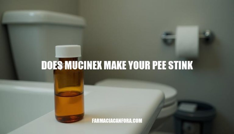 Does Mucinex Make Your Pee Stink: Understanding the Side Effects