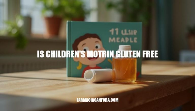 Is Children’s Motrin Gluten Free: A Guide to Safe Medication Use