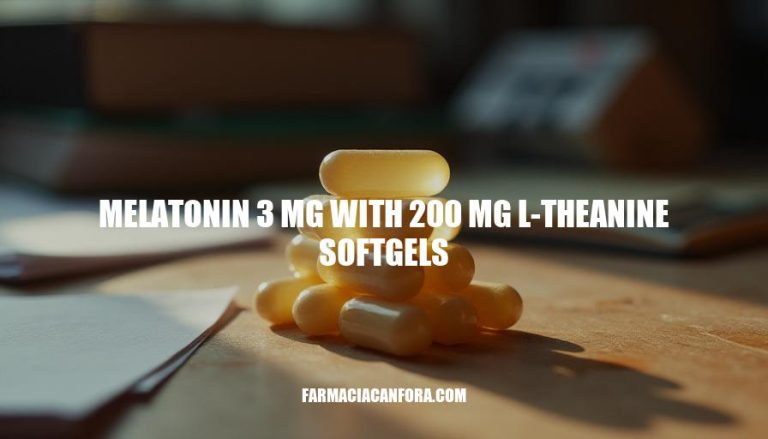 Melatonin 3mg & L-Theanine Softgels: Sleep Support Solution