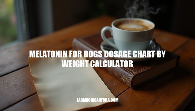 Melatonin Dosage Chart for Dogs: Weight-Based Calculator Guide