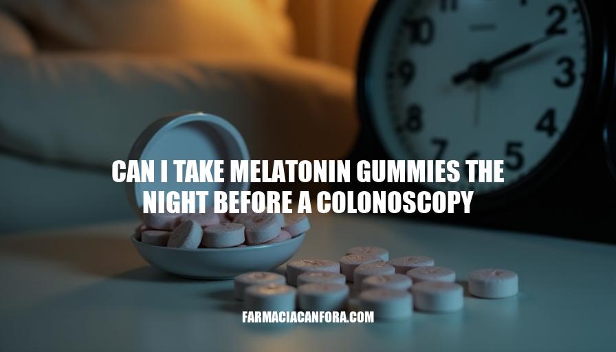 Melatonin Gummies Before Colonoscopy: Safety and Preparation