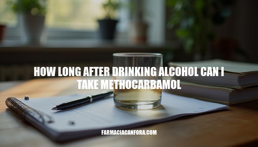 Methocarbamol and Alcohol Interaction: Safe Waiting Periods