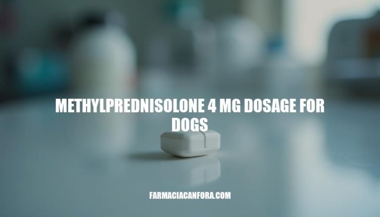 Methylprednisolone 4mg Dosage Guide for Dogs: Safe Administration and Precautions