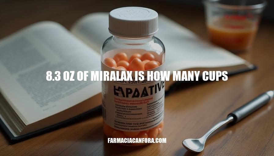 Miralax Conversion: 8.3 oz to Cups Explained