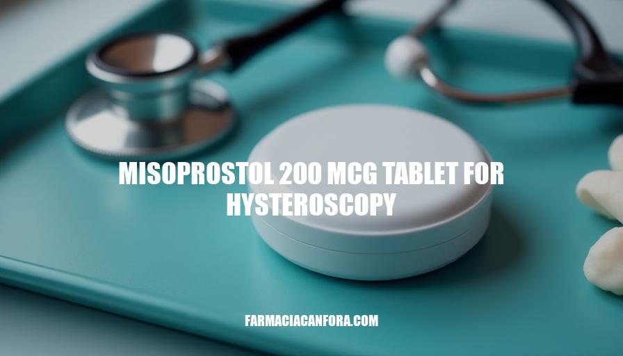 Misoprostol 200mcg Tablets for Hysteroscopy: A Comprehensive Guide