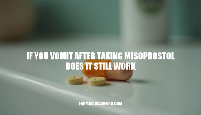 Misoprostol Efficacy After Vomiting: Does It Still Work?