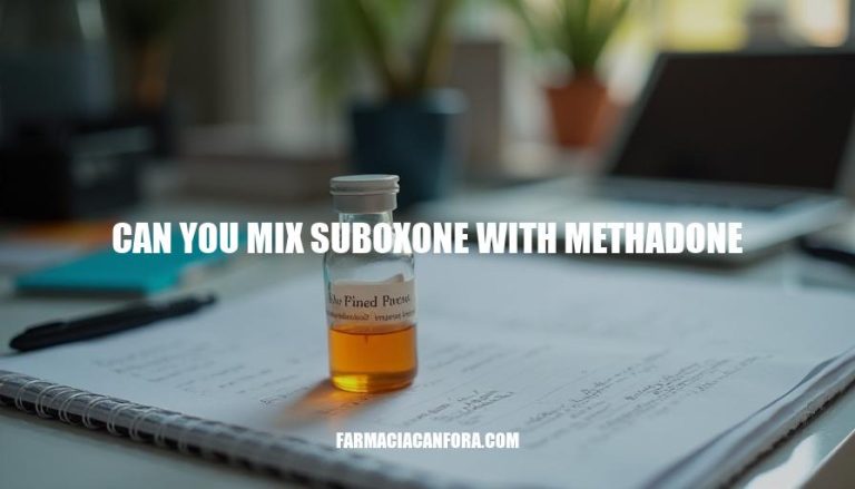 Mixing Suboxone and Methadone: Risks, Benefits, and Expert Insights on Can You Mix Suboxone with Methadone