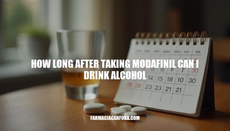 Modafinil & Alcohol Interaction: Safe Waiting Period