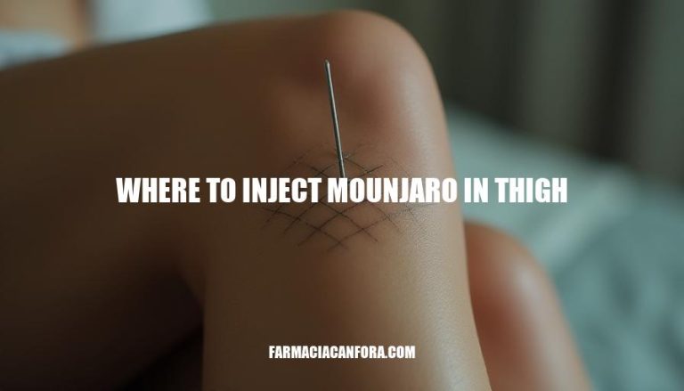 Mounjaro Thigh Injection Guide: Where to Inject Safely and Effectively