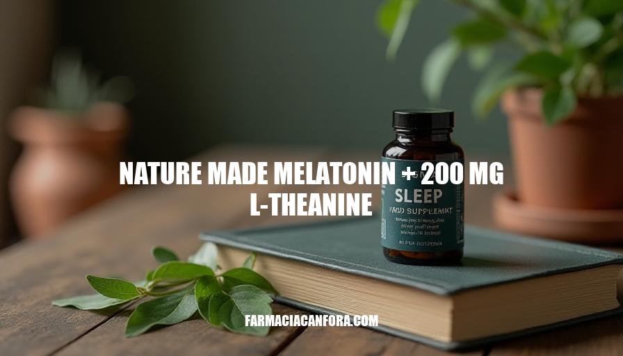 Nature Made Melatonin + L-Theanine: A Powerful Sleep Aid Supplement