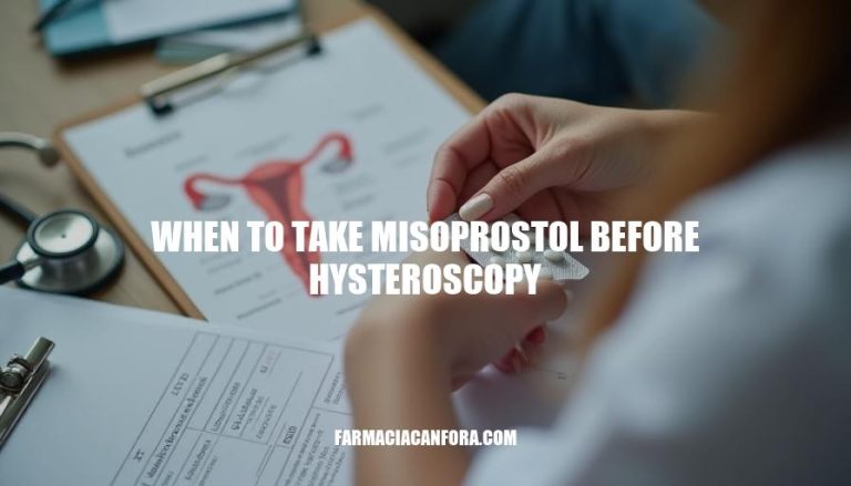 Timing Misoprostol Administration Before Hysteroscopy: A Guide