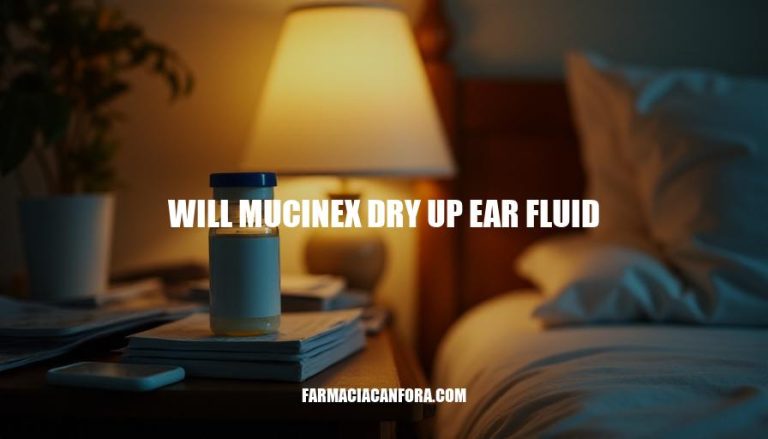 Will Mucinex Dry Up Ear Fluid: A Comprehensive Guide