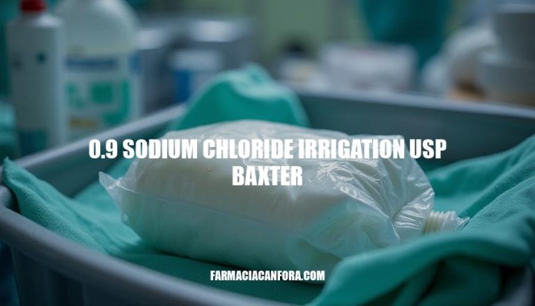 0.9 Sodium Chloride Irrigation USP Baxter Solution Information