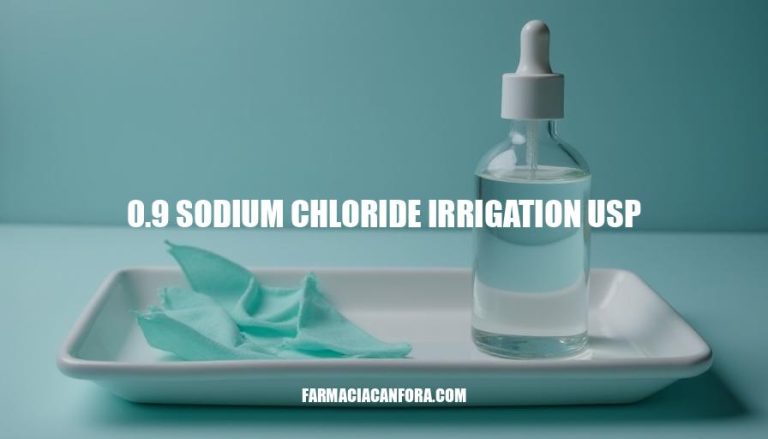 0.9 Sodium Chloride Irrigation USP Uses, Benefits and Precautions