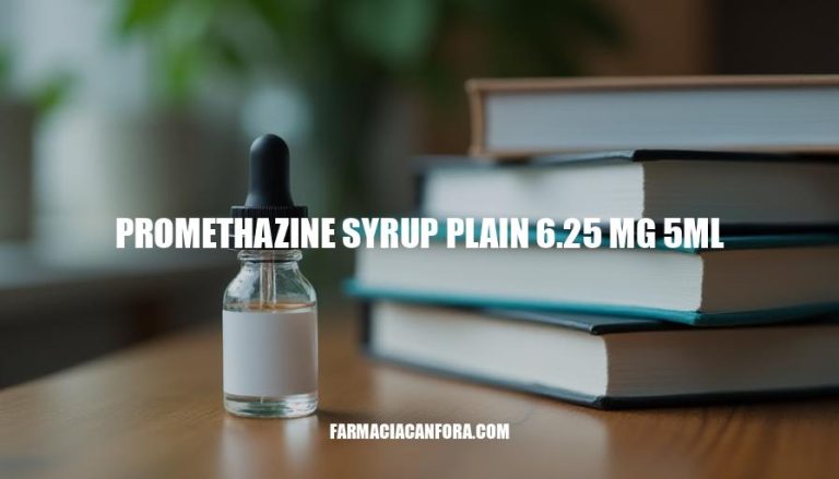 Promethazine Syrup Plain 6.25mg/5mL Uses, Side Effects & Dosage