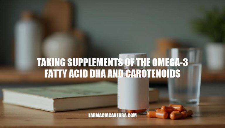 Benefits of Taking Supplements of Omega-3 DHA and Carotenoids