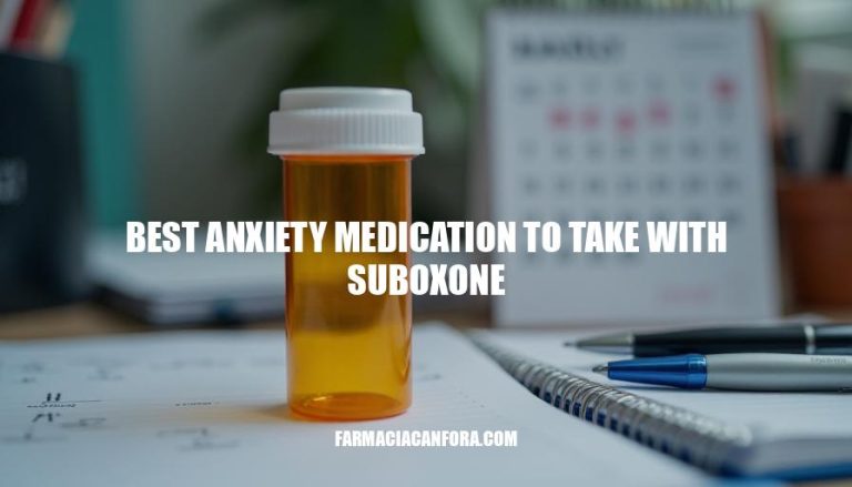 Best Anxiety Medications to Take with Suboxone: A Comprehensive Guide