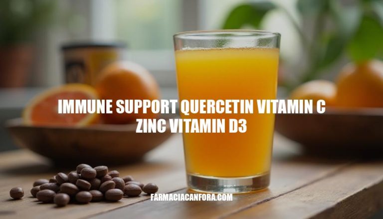 Boost Immune System with Quercetin, Vitamin C, Zinc & D3