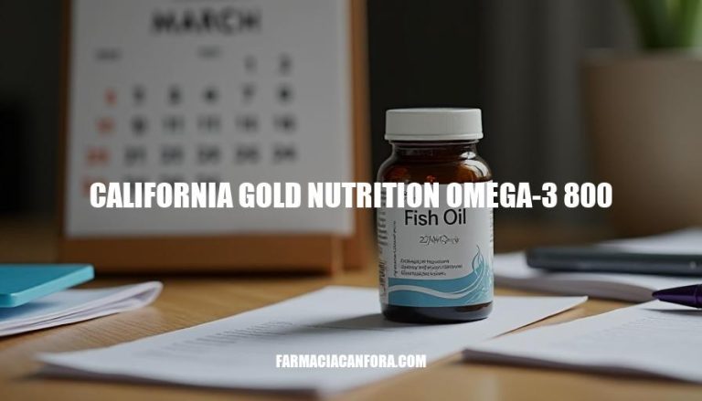 California Gold Nutrition Omega-3 800 Benefits and Review