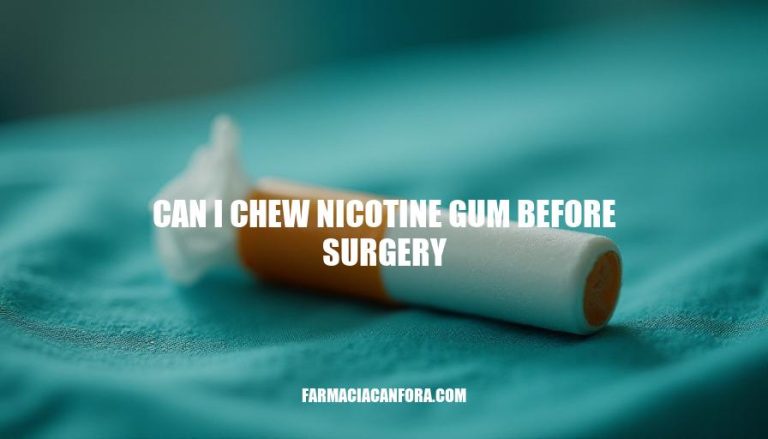 Can I Chew Nicotine Gum Before Surgery? Risks & Precautions