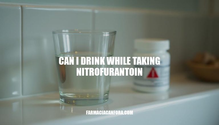 Can I Drink While Taking Nitrofurantoin? Safety and Precautions