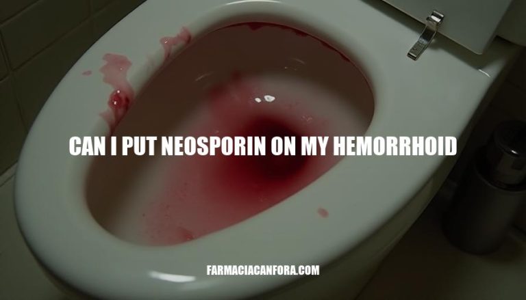 Can I Put Neosporin on My Hemorrhoid? Treatment and Relief Options