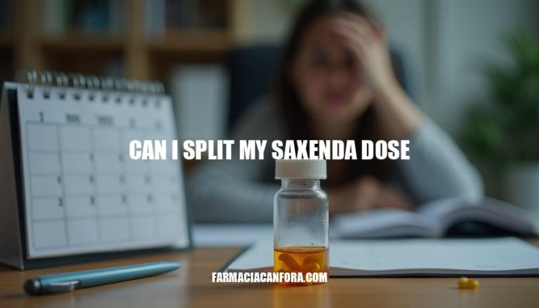 Can I Split My Saxenda Dose? Expert Advice