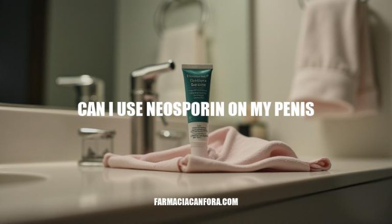 Can I Use Neosporin on My Penis? Safety and Precautions