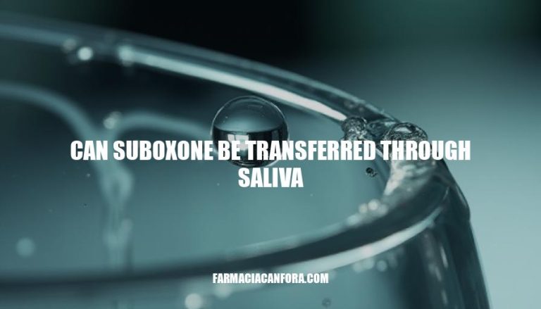 Can Suboxone Be Transferred Through Saliva? Transfer Risks and Precautions