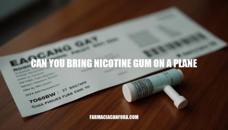 Can You Bring Nicotine Gum on a Plane?