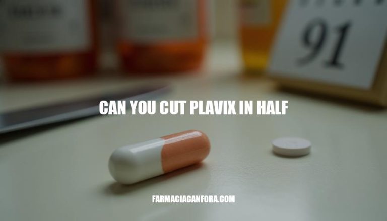 Can You Cut Plavix in Half Safely?